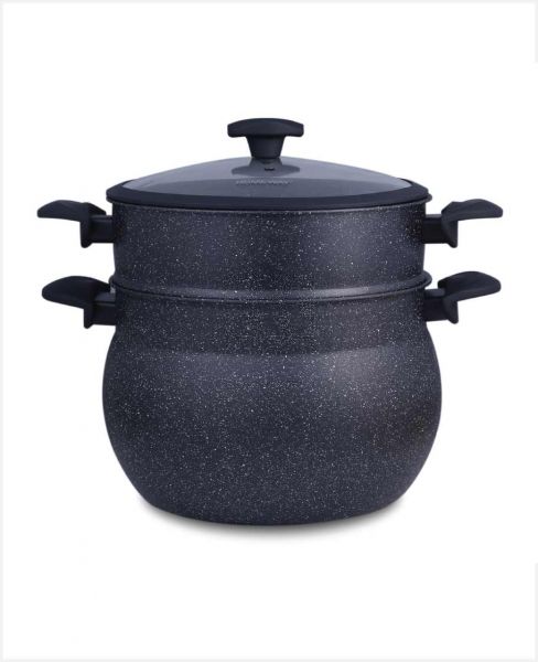HOMEWAY NON STICK MARBLE COATED STEAMER 26CM HW3518