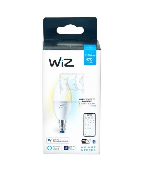 WIZ WI-FI WARM WHITE LED LAMP C.E14 LED 40W