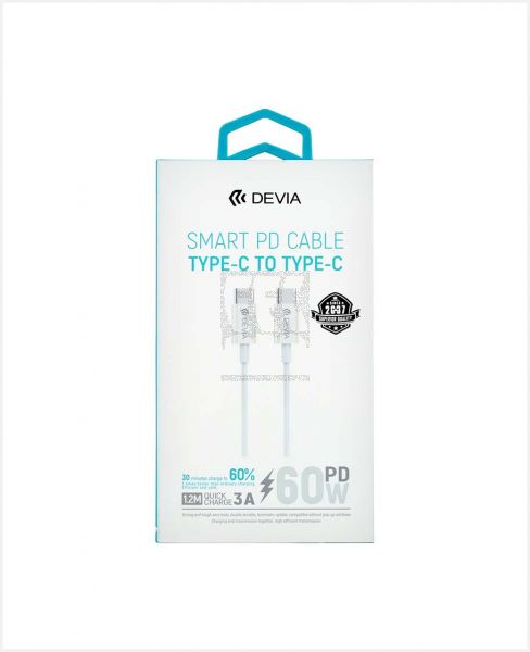 DEVIA SMART PD CABLE TYPE-C TO TYPE-C 325380