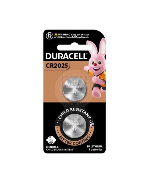 DURACELL 3V LITHIUM 2 BATTERIES CR2025