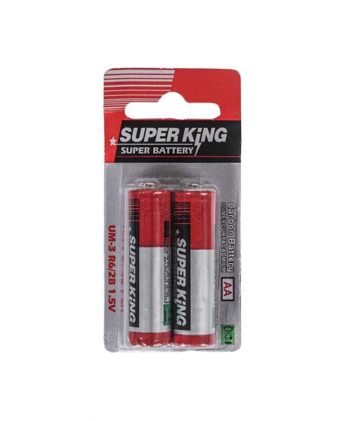 SUPER KING SUPER BATTERY AA 2PCS UM-3 R6/2B 1.5V