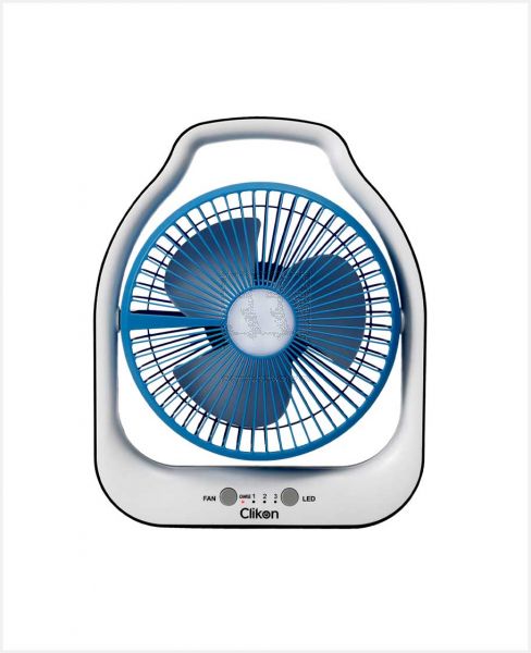 CLIKON RECHARGEABLE FAN 8INCH 2400MAH CK2038