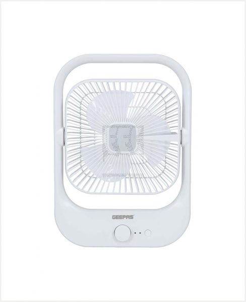GEEPAS RECHARGEABLE FAN WITH LED LIGHT 8INCH GF21162