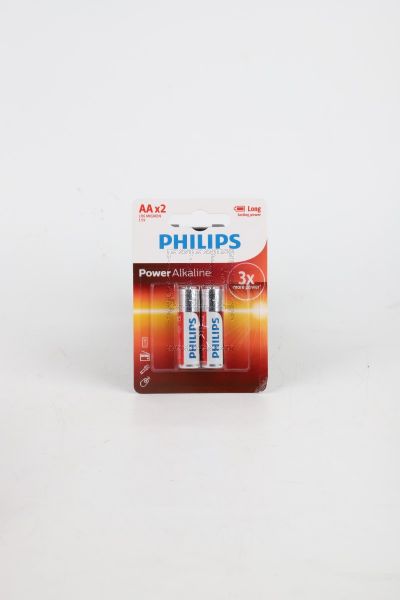 PHILIPS POWER ALKALINE BATTERY AA 2 BLISTER LR6P2B/97