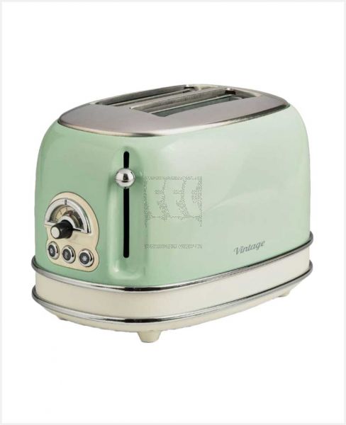 ARIETE VINTAGE TOASTER WITHOUT PLIERS 2 SLICE GREEN 155