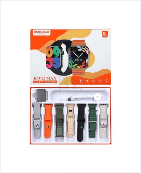 KEQIWEAR SMART WATCH WITH 7 PAIR BRACELET KW13