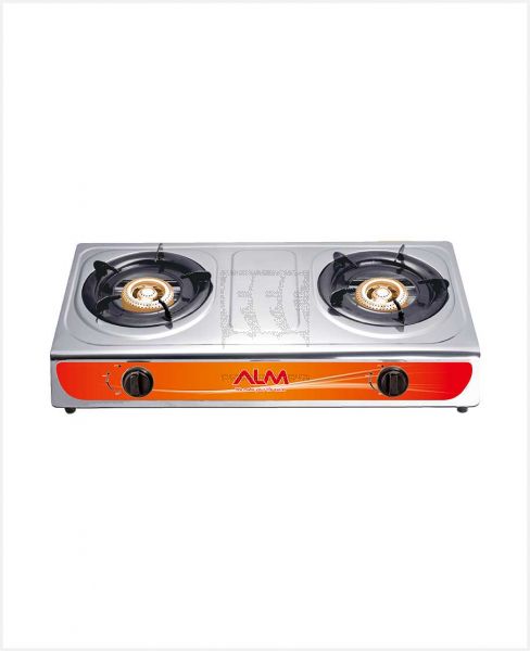 ALM GAS STOVE 2 BURNER STAINLESS STEEL ALM-GS7102S