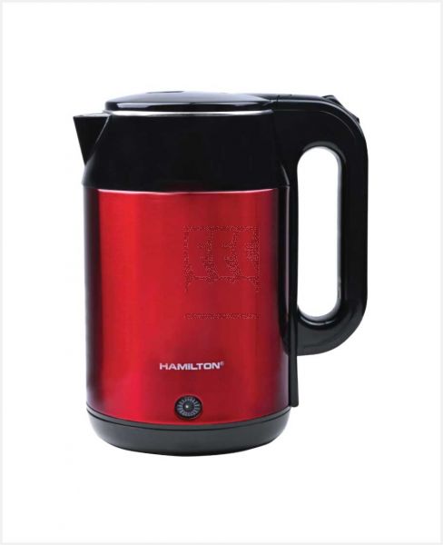 HAMILTON DOUBLE LAYER ELECTRIC KETTLE 1500W 2L HT4809EK