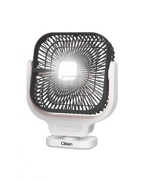 CLIKON RECHARGEABLE FAN WITH OSCILLATION 8INCH CK2048