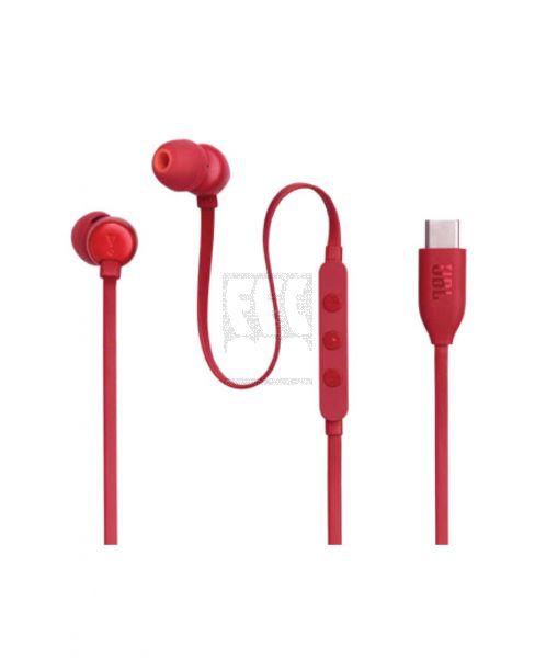 JBL WIRED HI-RES IN-EAR HEADPHONES RED JBLT310CRED