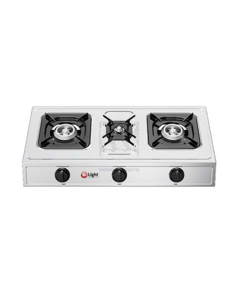 MR. LIGHT THREE BURNER GAS STOVE MRGB3B03SS