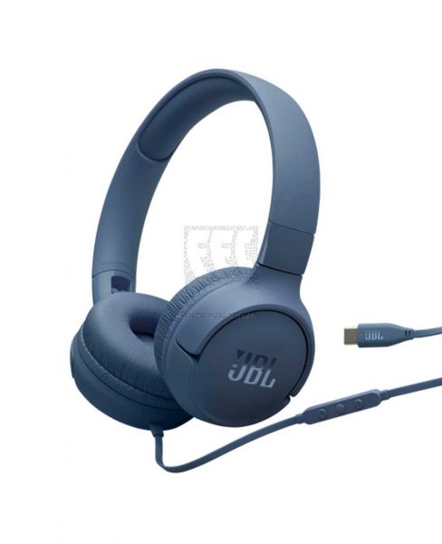 JBL USB-C HI-RES WIRED ON EAR HEADPHONES BLUE JBLT520C