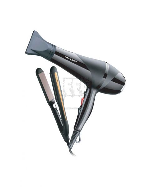 HAMILTON 2IN1 COMBO PROFESSIONAL HAIR DRYER & HAIR STRAIGHTENER HT8828HD-HT8833HS