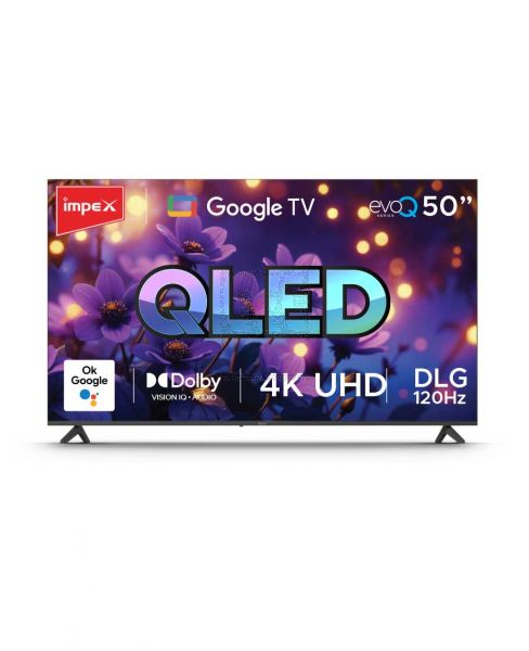 IMPEX QLED UHD GOOGLE LED TV DVBT2/S2 50INCH EVOQ 50QLC2R120