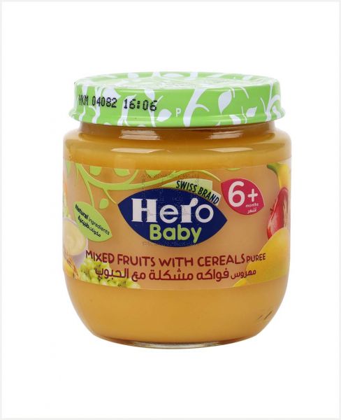 HERO BABY MIXED FRUITS WITH CEREAL 125GM