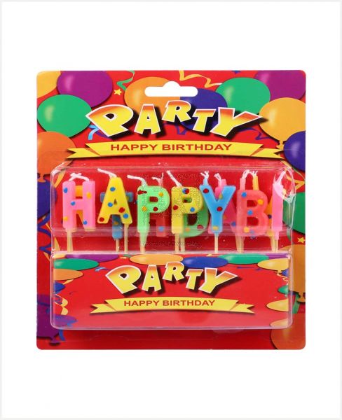 PARTY HAPPY BIRTHDAY CANDLE LETTERS 13PCS