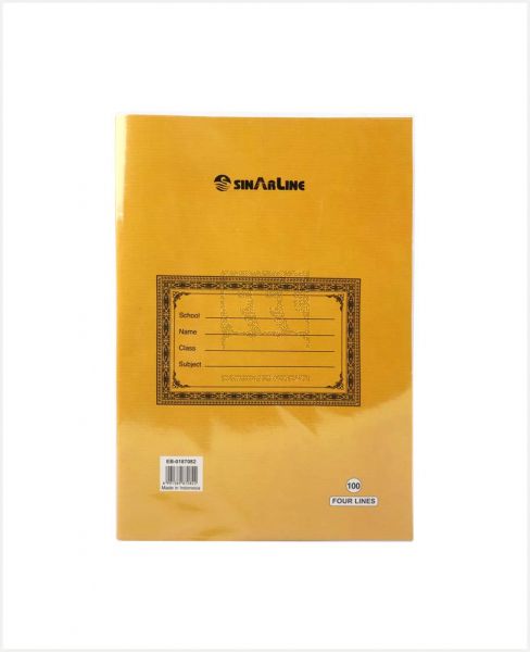 SINARLINE FOUR LINE NOTEBOOK 100SHEETS EB-0187082
