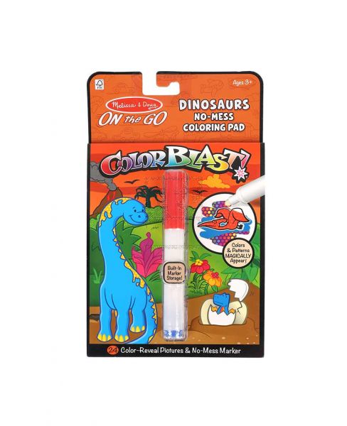 MELISSA & DOUG COLOR BLAST DINOSAURS NO-MESS COLORING 5357