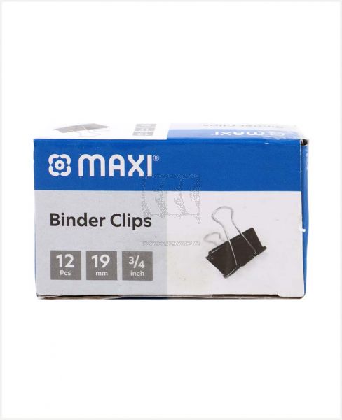 MAXI BINDER CLIPS 19MM MX-BCL19