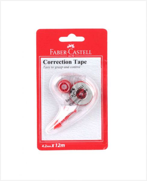 FABER - CASTELL CORRECTION TAPE 4.2MMX12M CT-EN412/B