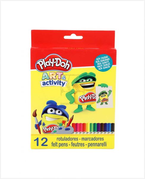 PLAY-DOH 12 COLORS FELT TIP PEN IN PAPER BOX 5MM RT-12-PD