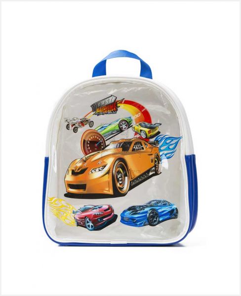 EAZY KIDS BTS3 BACKPACK CAR BLUE 11INCH EZ_BP_CABU