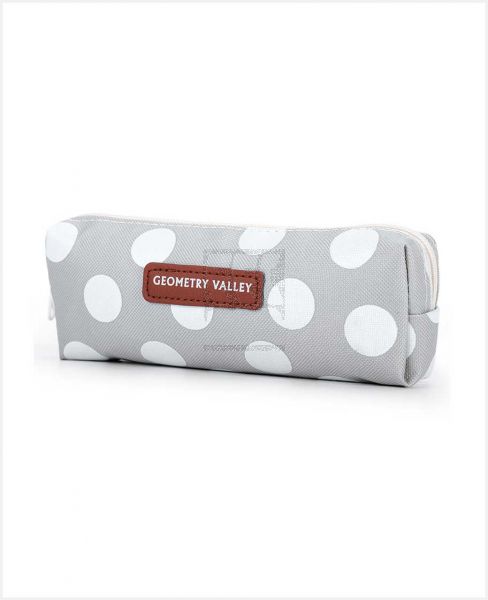 EAZY KIDS BTS3 PENCIL POUCH POLKA WHITE EZ_PBX_22