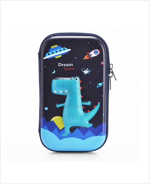 EAZY KIDS BTS3 KIDS DINOSAUR XL PENCIL CASE BLUE EZ_PBX_09