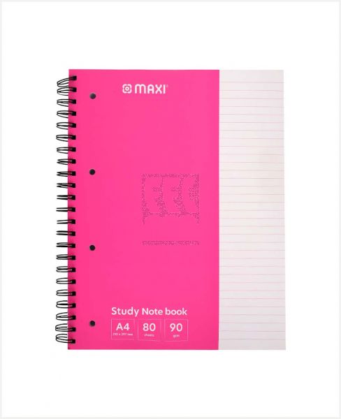 MAXI WIRE-O-STUDY NOTE BOOK A4 80SHEET 48PC MX-SNB-A4