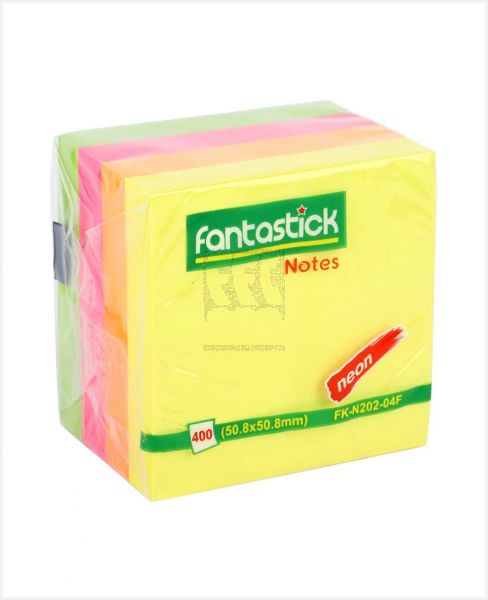 FANTASTICK STICK NOTES 4COLOUR 2X2" FK-N202-04F