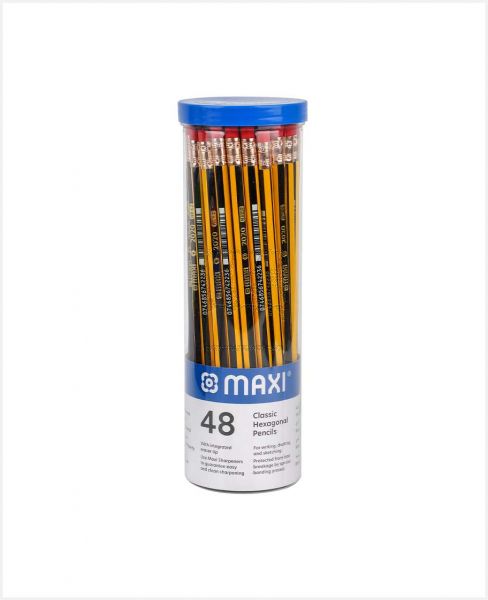 MAXI CLASSIC HEXAGONAL PENCILS 48PCS MX-LP48J