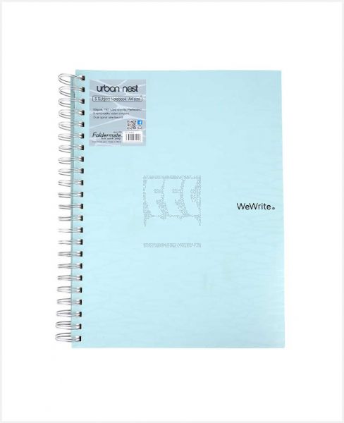 FOLDERMATE 5 SUBJECT NOTEBOOK A4 150SHT BX8 FE-4286-ASS