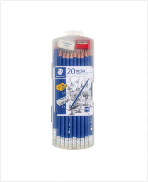 STAEDTLER NORICA PENCIL 20PCS+ERASER+SHARPENER STP-PACK-399