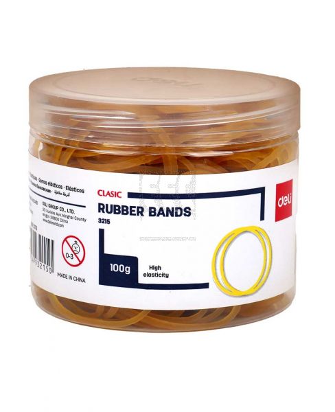 DELI START RUBBER BANDS 100GSM BOX 3215