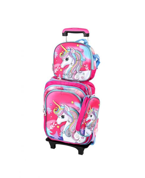 SCHOOL TROLLEY BAG SET 3PCS YYB-622