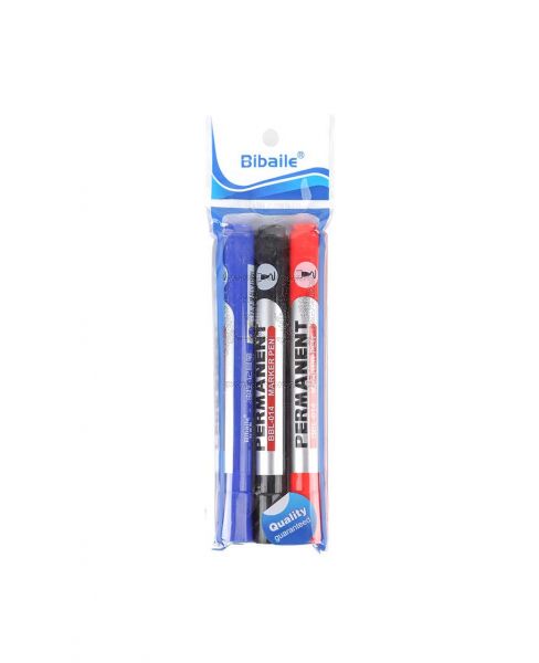 BIBAILE PERMANENT MARKER 3PCS BBL-014-3