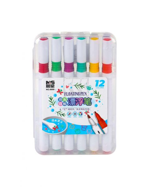 FLOATING COLOUR PEN 12PCS 8899