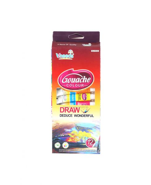 VNEEDS GOUACHE COLOUR TUBE 12PCS V0502