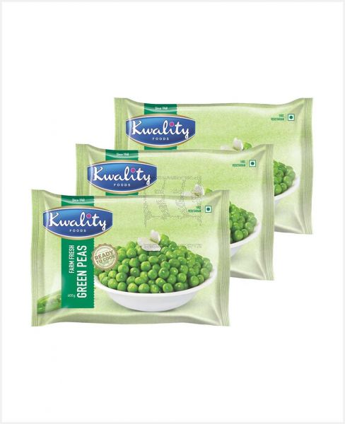 KWALITY GREEN PEAS 3X400GM @S.OFFER
