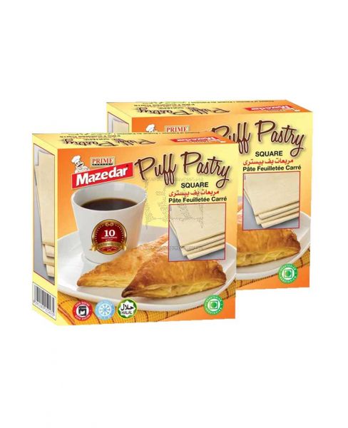 PRIME MAZEDAR PUFF PASTRY SQUARE 2'S X400GM @S/PROMO