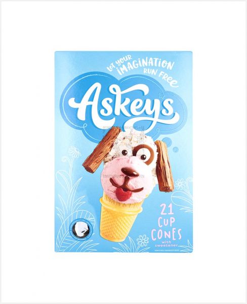 ASKEYS 21 CUP CONES WITH SWEETENER
