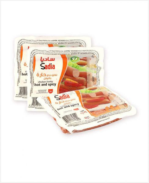 SADIA CHICKEN FRANKS HOT & SPICY 3SX340GM