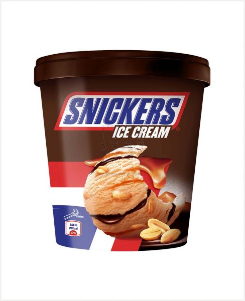 SNICKERS ICE CREAM TUB 450GM