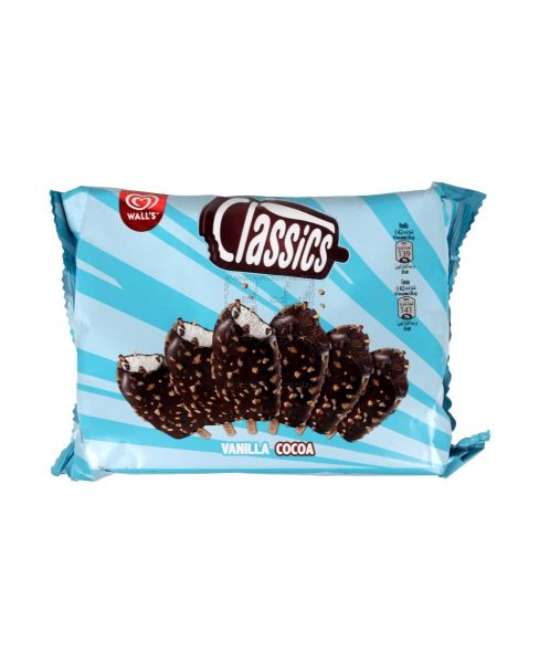 WALL'S CLASSICS VANILLA COCOA ICE CREAM (6X65ML) 390ML