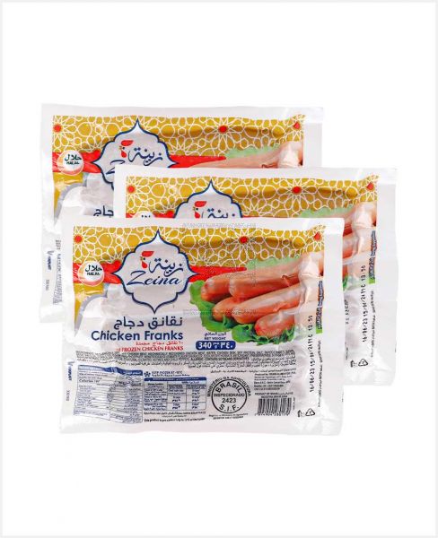 ZEINA HALAL CHICKEN FRANKS 3SX340GM PROMO