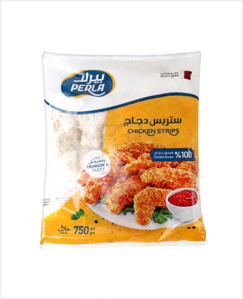 PERLA FROZEN BREADED CHICKEN STRIPS 750GM PROMO