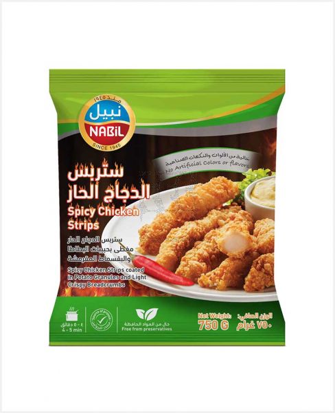 NABIL SPICY CHICKEN STRIPS 750GM @S.OFFER