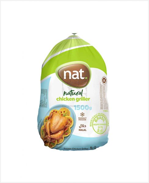 NAT FROZEN WHOLE CHICKEN GRILLER 1500GM