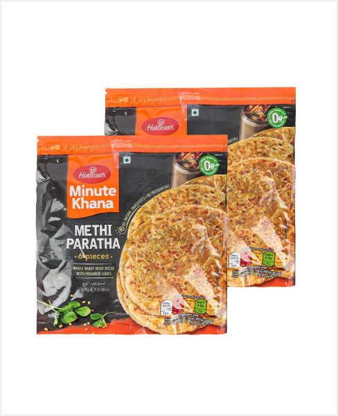 HALDIRAM'S FROZEN METHI PARATHA 6PCS 2SX300GM SPECIAL OFFER