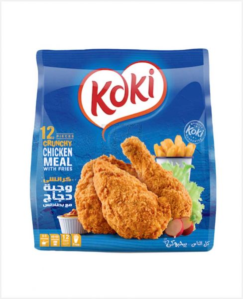 KOKI CRUNCHY SPICY CHICKEN MEAL WITH FRIES HOT 12S 1267GM PROMO